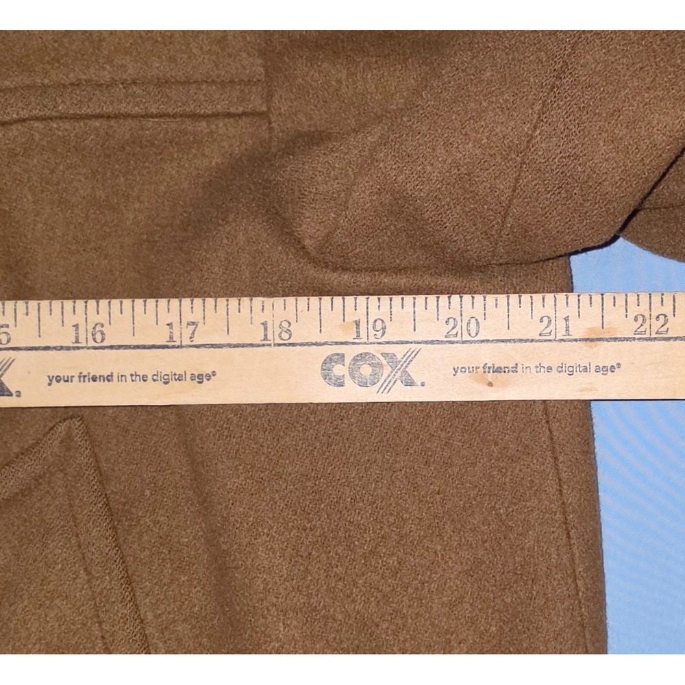 VTG Pendleton 100% Virgin Wool Brown Cruiser Car Coat Jacket Mens Medium USA 60s - Picture 7 of 9